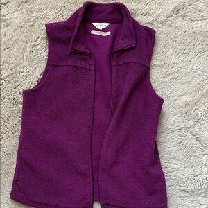 Lands' End Women's Rich Purple Vest